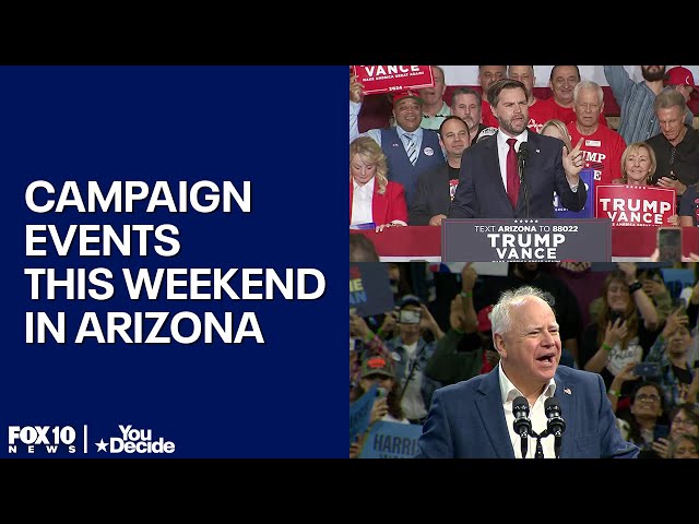 Tim Walz, JD Vance to visit Arizona this weekend