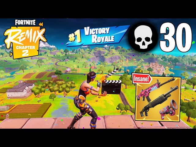 30 Elimination Solo Vs Squads Win Gameplay (Fortnite Chapter 2 Remix Keyboard & Mouse)