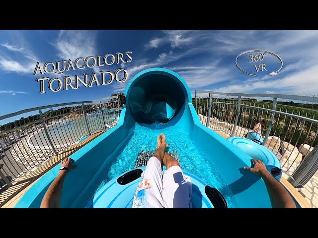 Aquacolors Tornado (Fail) 360° VR POV Onride