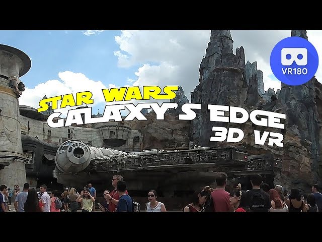 Star Wars Galaxy's Edge 3D Walking Tour VR | Disney World