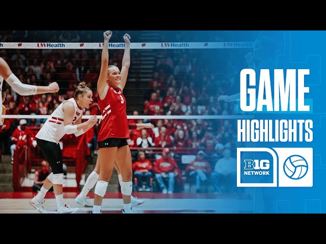 Minnesota at Wisconsin | Highlights | Big Ten Volleyball | 11/20/2024