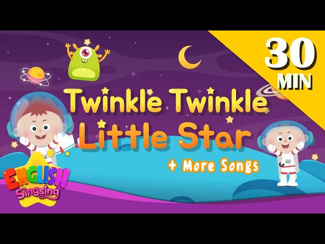 Twinkle Twinkle Little Star + More Nursery Rhymes | All songs | Kids Songs by English Singsing