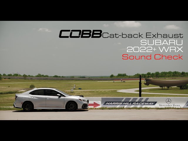 COBB Tuning - Sound Check - 2022+ (VB) Subaru WRX Stainless Steel Cat-Back Exhaust