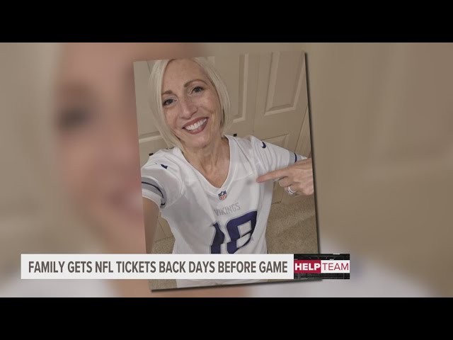 UPDATE: Family gets $2,000 NFL tickets back just in time for game day