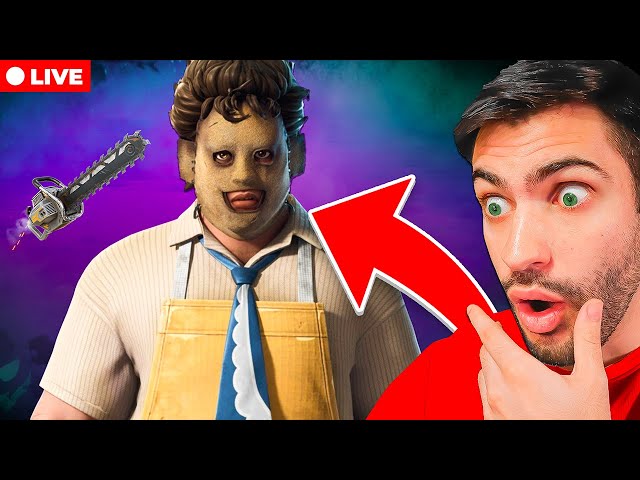 🔴 Unlocking LEATHERFACE *EARLY* in FORTNITE! (LIVE)