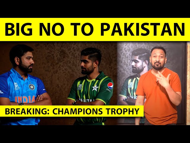 🔴BIG BREAKING: IT'S OFFICIAL NOW, INDIAN TEAM WILL NOT TRAVEL TO PAKISTAN