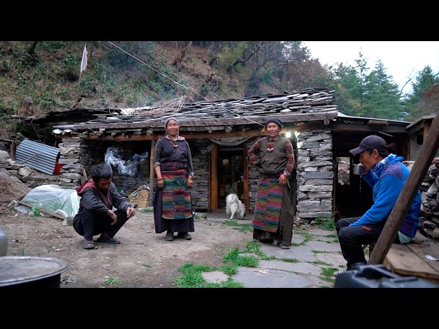 Everyday Life in far away villages in Nepal. How people live in villages around the world