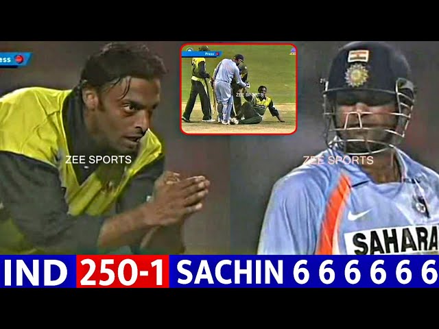 SACHIN Destroy SHOIAB AKHTAR Hit 97 Runs vs Pak 2007 | IND VS PAKISTAN | MOST SHOCKING FIGHT 😱🔥