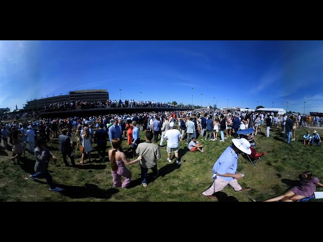 360 degree view: Walk through the party in the infield at the Kentucky Derby