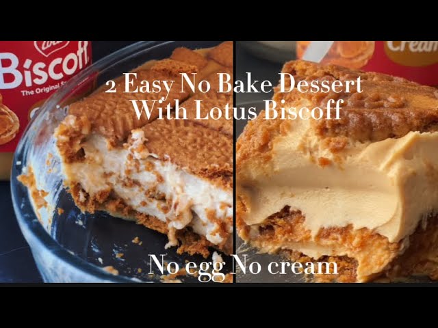 2 - Eggless Lotus Biscoff No Bake Dessert Recipe