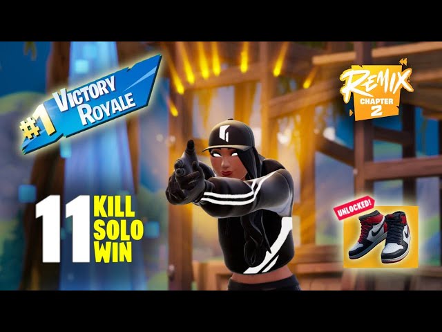 11 Kill Solo Win - Fortnite Chapter 2 Remix - Zero Build (PC/Keyboard/Mouse)