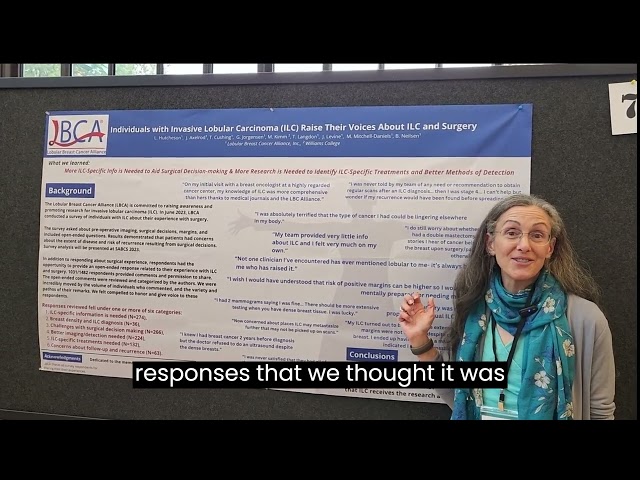 LBCA Poster: Individuals with Invasive Lobular Carcinoma Raise Their Voices About ILC and Surgery