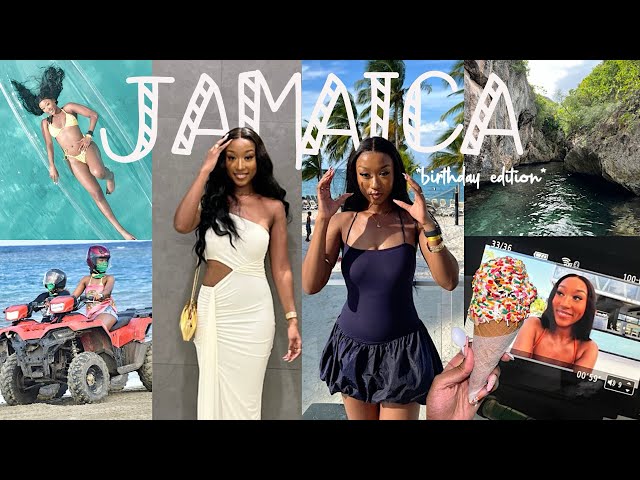 jamaica travel vlog (birthday edition) | atv riding, jet-skiing, horseback-riding, zip lining