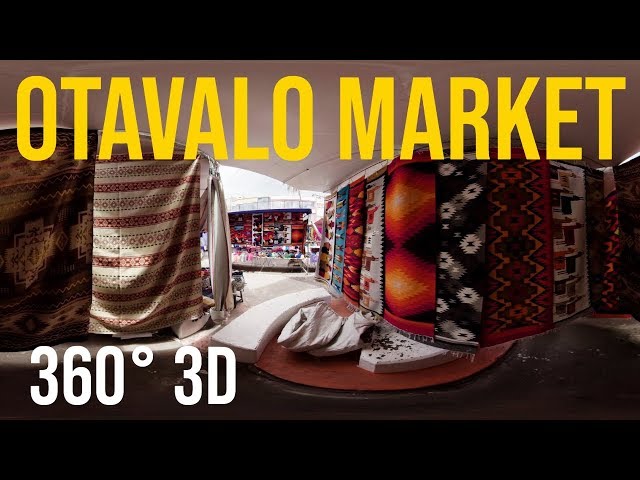 Walk through Otavalo's Famous Market in 3D 360 VR