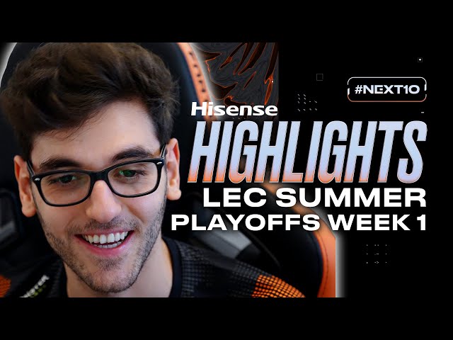 "Extra LOUD for ADAM!" | LEC Highlights Summer Playoffs Week 1 presented by Hisense