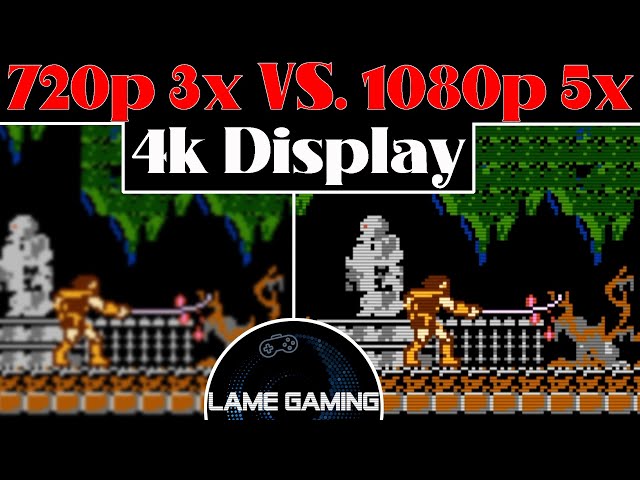 MiSTer FPGA ... 720p 3x vs 1080 5x Scaling .... Whats best settings for 4k Display