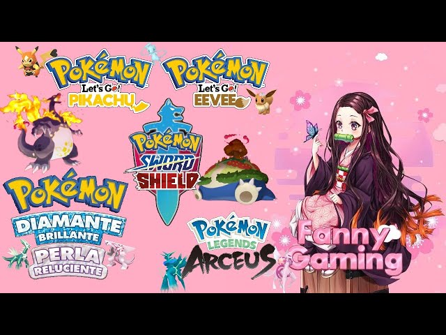 Reparto Pokemon Lets Go, Espada, Escudo, Brillante Diamante, Perla Reluciente y Leyenda Arceus...