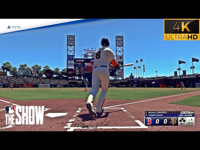 MLB The Show 24! - Gameplay (Boston Vs Giants) Full Game PS5 4K UHD