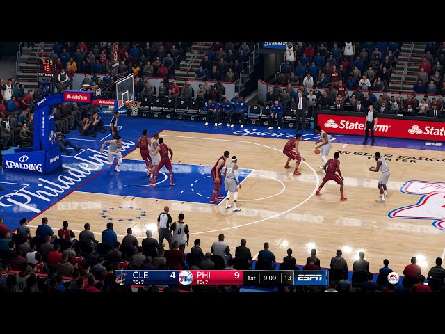 NBA LIVE 23 Rosters 76ers vs Cavs Philly Dominates Early 1st Qrt