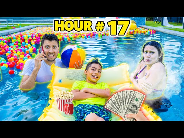 LAST PERSON to LEAVE POOL Wins $1000! | The Royalty Family