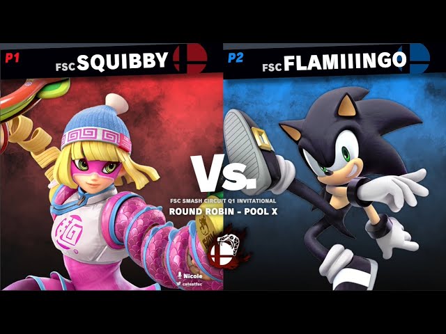 Squibby (Min-Min) Vs flamiiingø (Sonic, Kirby) Round Robin Pools, FSC Smash Invitational 1