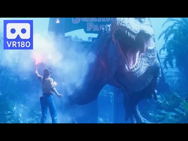 5K 180VR New Jurassic Park Best dinosaur Movie Alone in the Theater