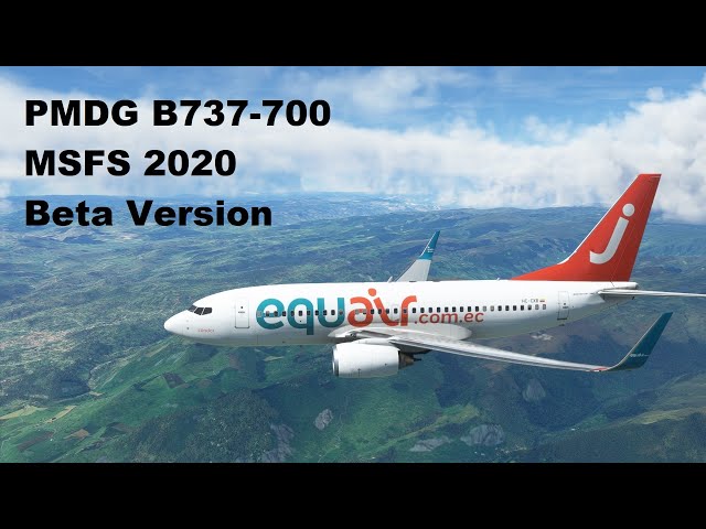 PMDG B737 for MSFS 2020 first Flight (beta version)