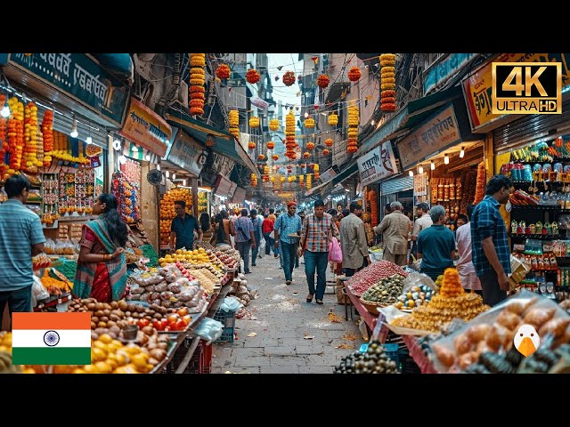 Bangalore, India🇮🇳 Extremely Busy Market in Bangalore Old Central  (4K HDR)