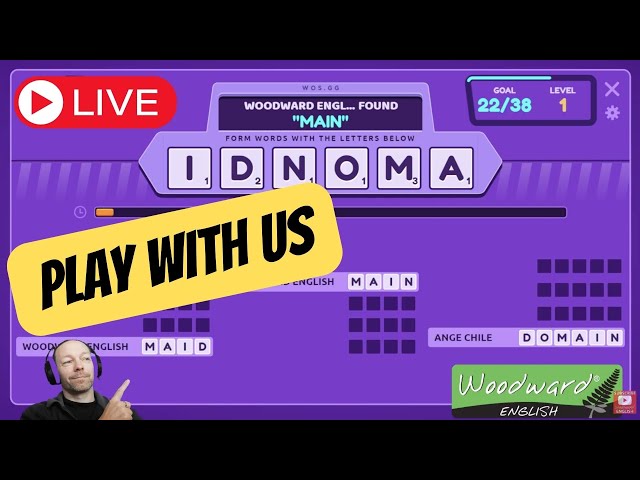 Interactive English Vocabulary Game 🎮 Woodward English LIVE