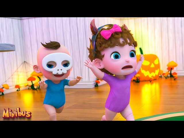 Baby Monsters Go Away! - Halloween Songs for Kids | Minibus Nursery Rhymes & Kids Songs