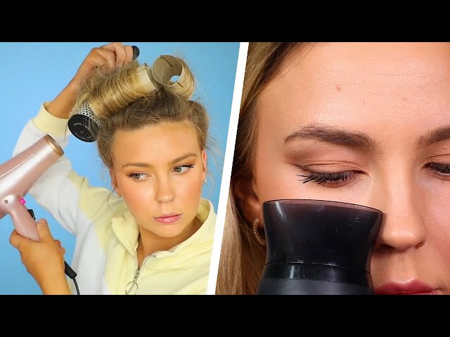 10 Weird and Bizarre Hairdryer Hacks  | Four Nine Looks