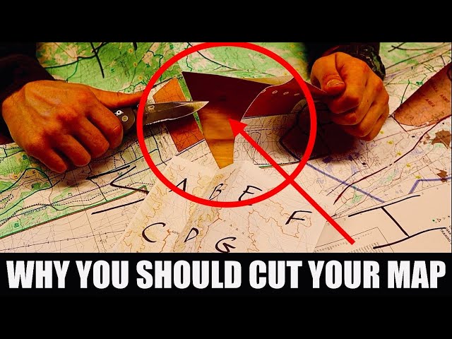 Why Do Soldiers Cut Their Maps? - Military Map Trick!