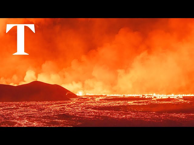 LIVE: Iceland volcano erupts for the tenth time in three years