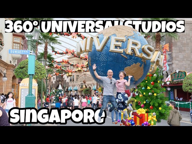 UNIVERSAL STUDIOS SINGAPORE in 360 Video - Vlog Myfunfoodiary