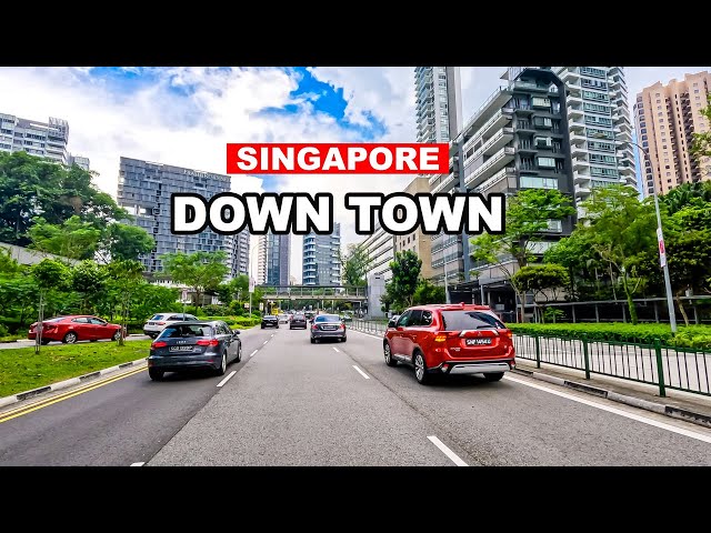 Singapore City Drive 4K | Singapore City Downtown Drive 🇸🇬🏙️🚘