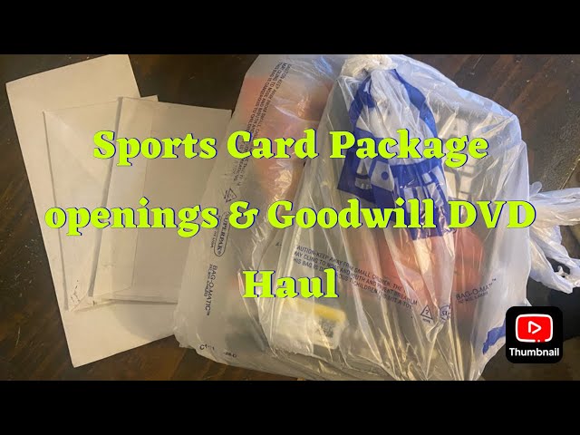 eBay Sports Card Package Opening and Goodwill DVD Haul