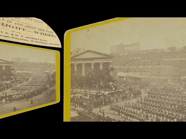 Parade at Tryon Row, July 4 1860 (VR 3D still-image)