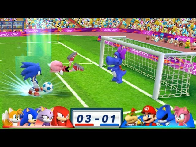 Mario & Sonic At The London 2012 Olympic Games Football #141 Knuckles, Blaze, Sonic, Tails