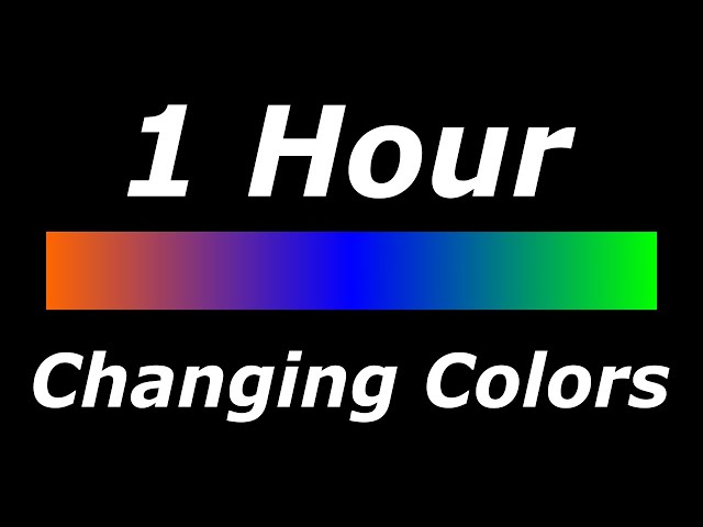 Relaxing 3 Color Changing: Orange-Blue-Green Screen Led Lights [1 Hour]