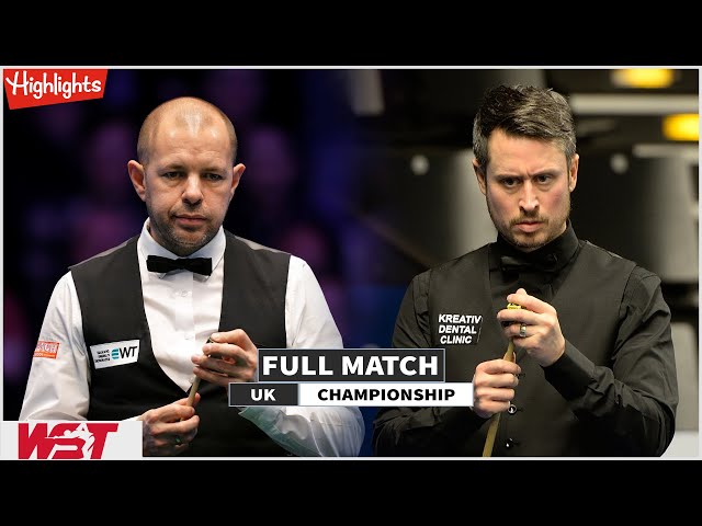 Barry Hawkins vs Alfred Burden Full Match Highlights - UK Championship 2024