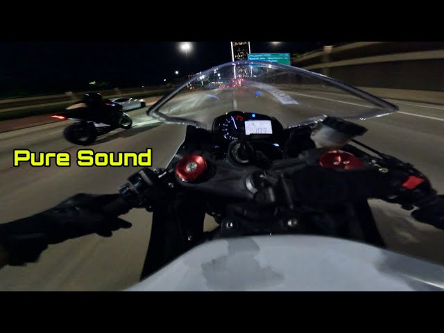 R6 & ZX6R Pure Adrenaline Night Ride | Uncut Pure Sound