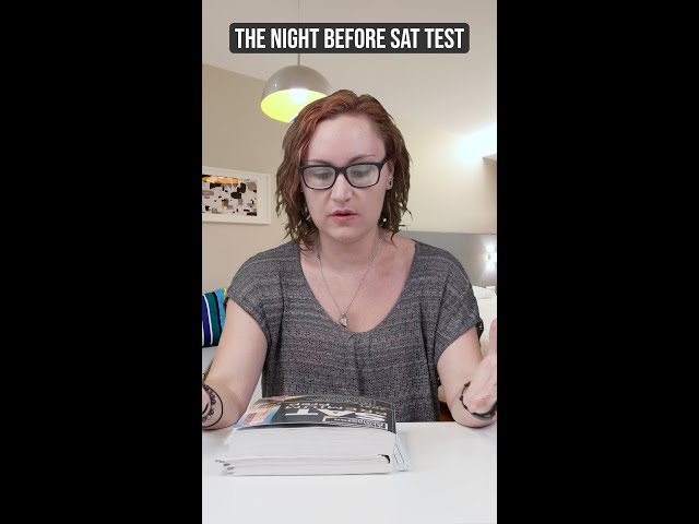 The night before the SAT test, Just relax!  | SAT Short Drama  | SAT Tip