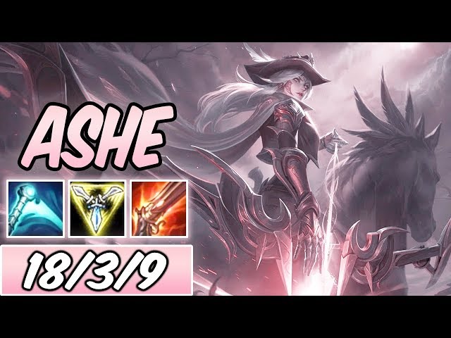 S+ HIGH NOON FULL CRIT ASHE ADC NOMAD CHROMA | New Build & Runes | 90% K. Participation