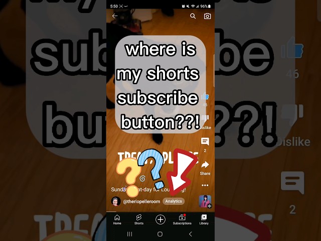 Shorts subscribe button missing??