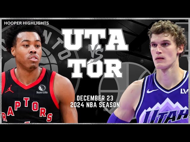 Utah Jazz vs Toronto Raptors Full Game Highlights | Dec 23 | 2024 NBA Season