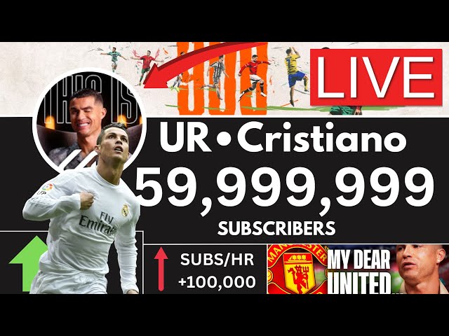 UR Cristiano Live Subscriber Counter | Fasting Growing Channel | Ronaldo vs MrBeast