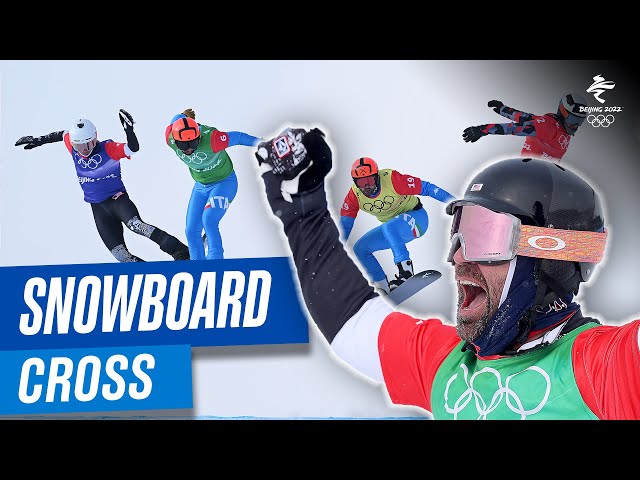 🏂  Incredible snowboard cross races at #Beijing2022