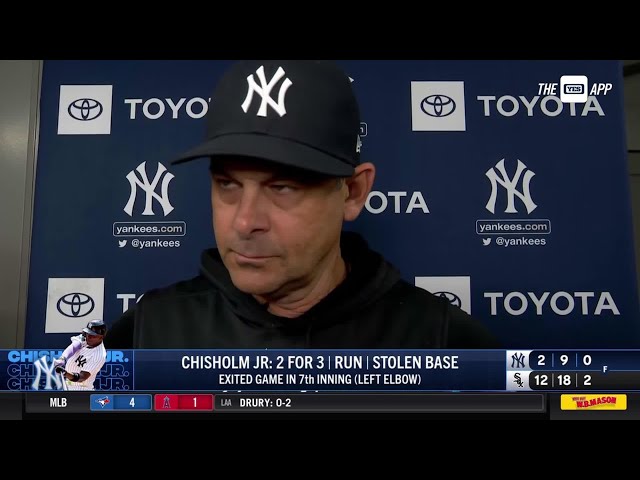 Aaron Boone on Jazz Chisholm Jr., Yankees' offensive struggles