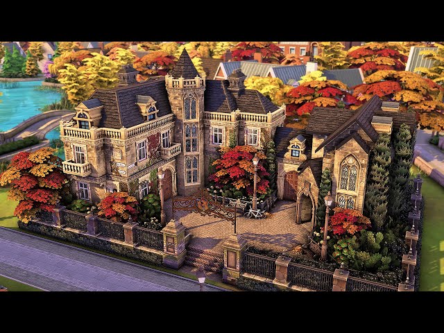 Autumnal Edinburgh Apartments | The Sims 4 Speed Build