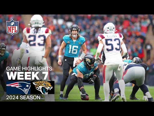 New England Patriots vs. Jacksonville Jaguars | 2024 Week 7 Game Highlights